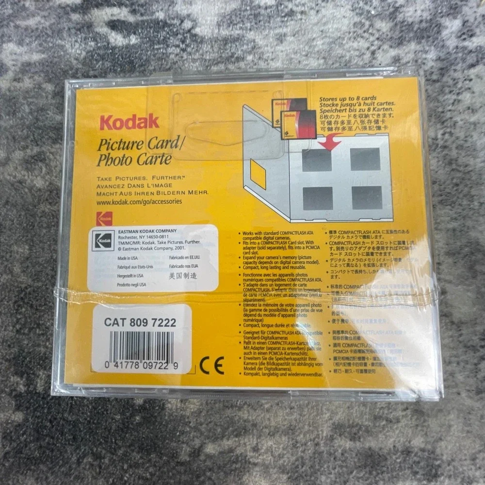 Kodak 2x‎ 8MB Compact Flash Picture Card CF Memory Digital Camera New Sealed